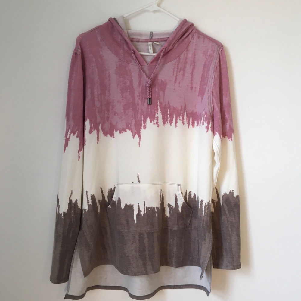 Cato Dip Dye Soft Cozy Relaxed Fit Hoodie